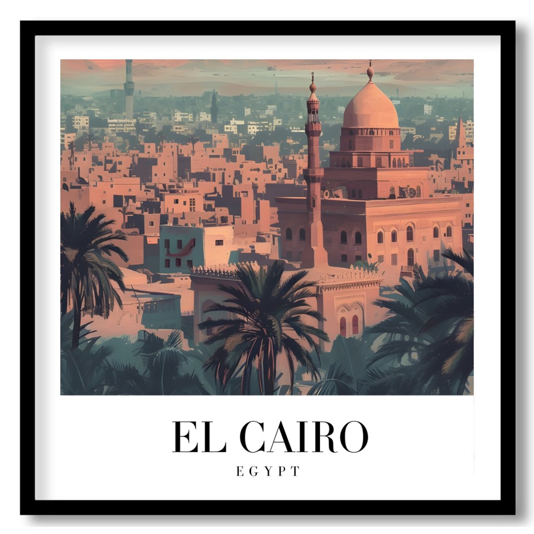 Experience the enigmatic beauty of Cairo with this captivating wall art. Featuring the iconic for area