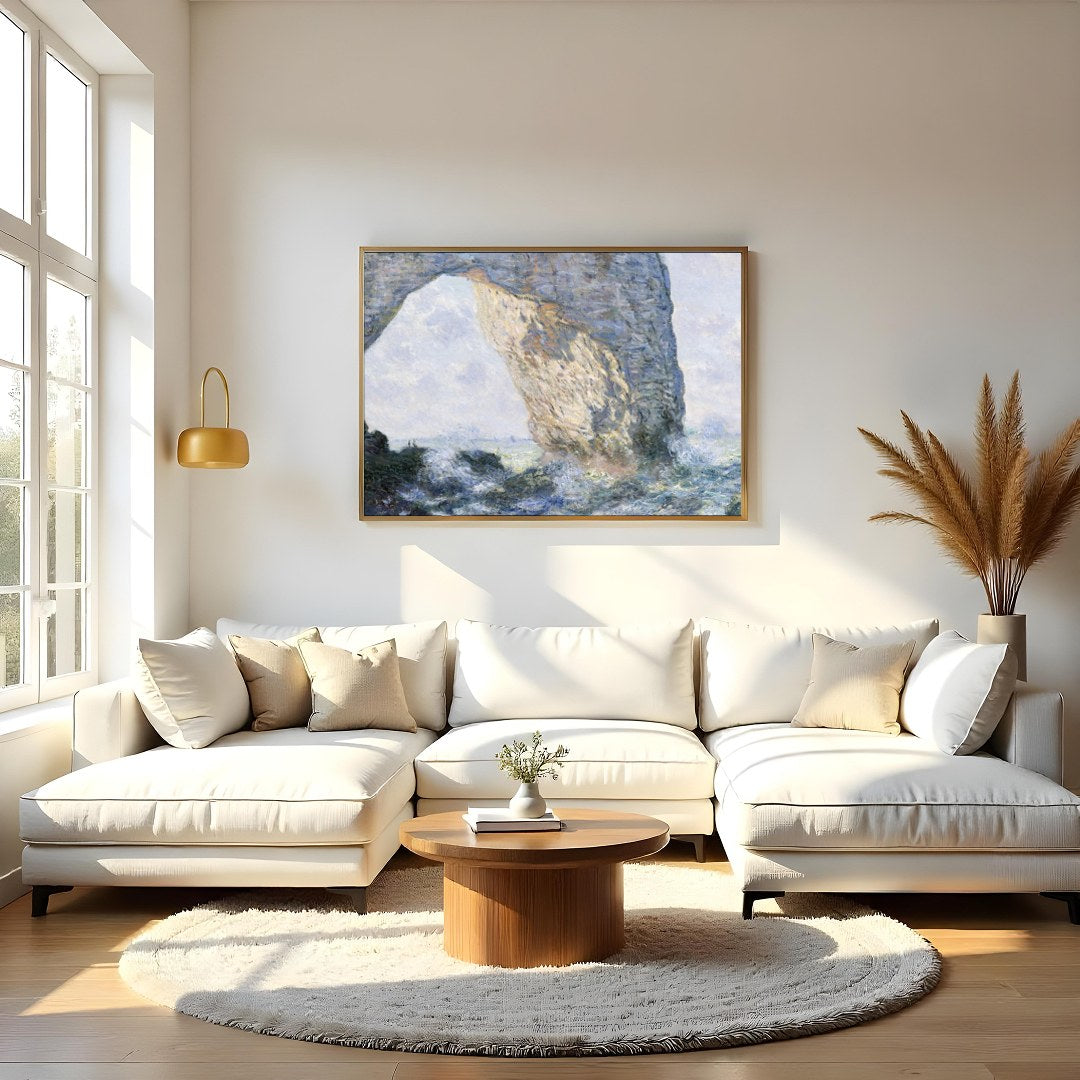 Transform your space with this exquisite seascape capturing the timeless beauty of a natural for Living Room