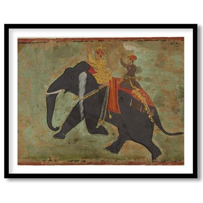 Experience the allure of ancient cultural traditions with this exquisite artwork featuring a regal for retreat