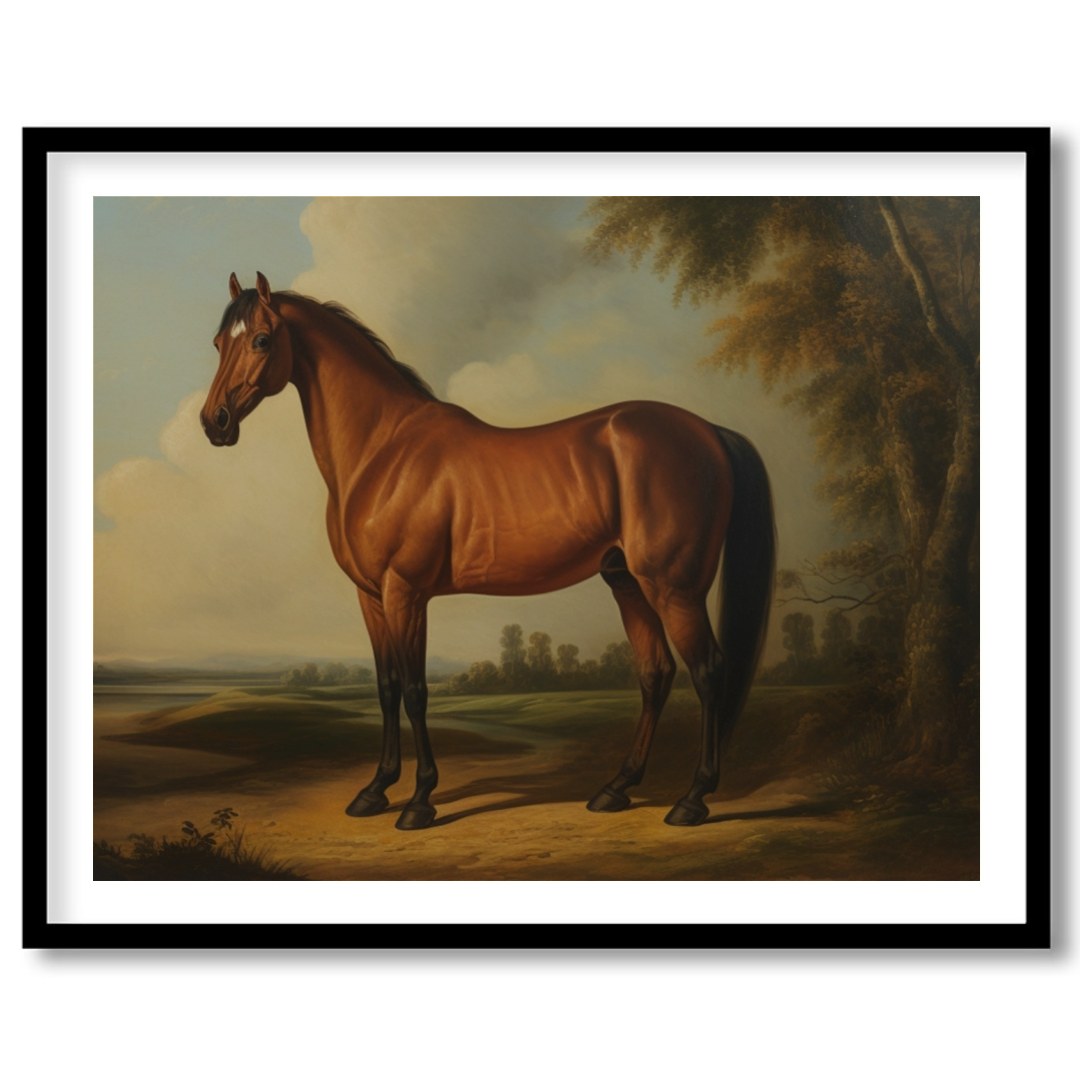 Embrace the timeless grace of this equine masterpiece, capturing the serene beauty and nobility of for bedroom