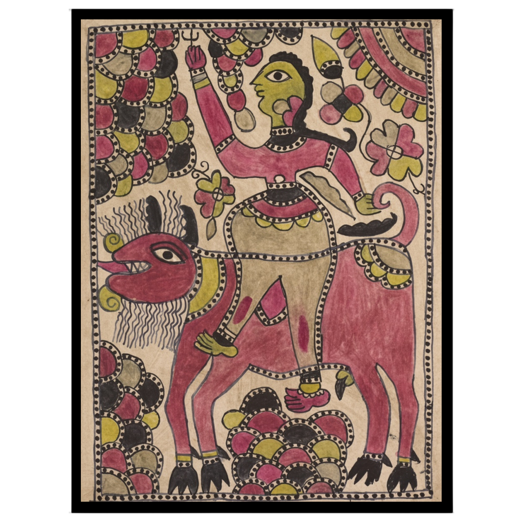 Immerse yourself in the spiritual majesty depicted in 'Majestic Essence,' where Lord Shiva rides for kitchen
