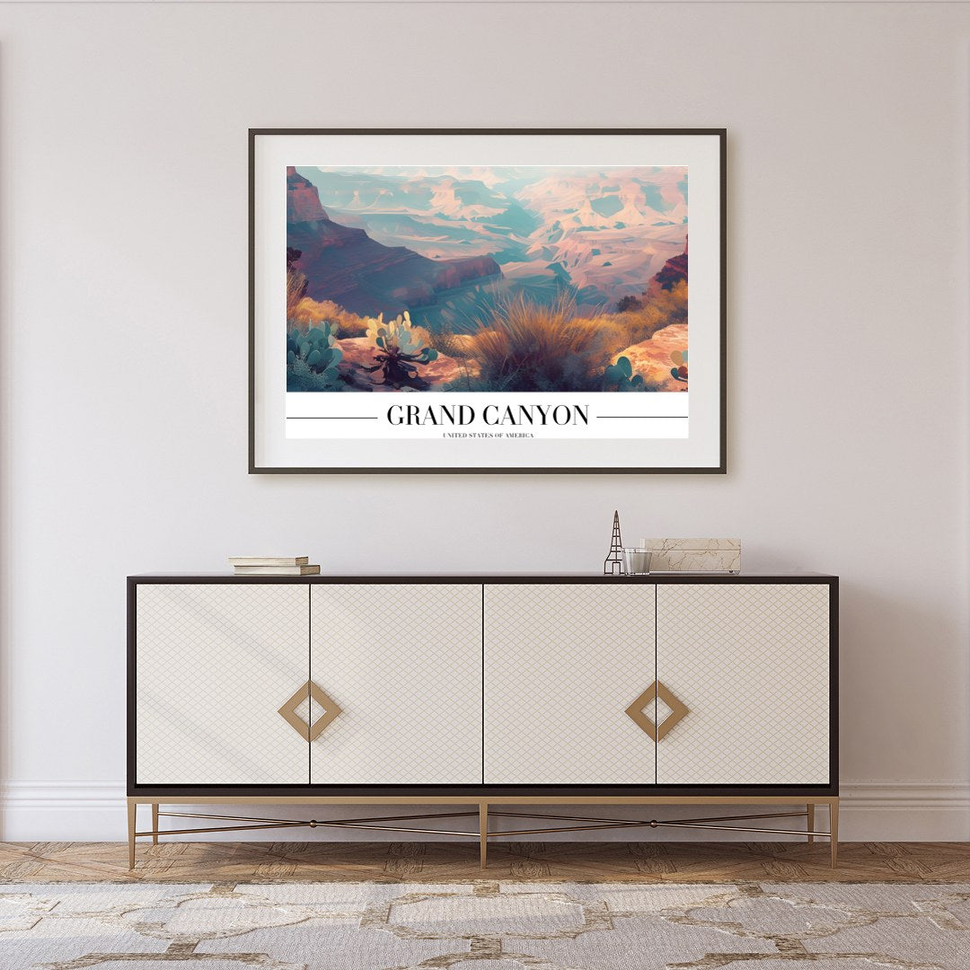Immerse yourself in the breathtaking beauty of the Grand Canyon with this stunning wall art. The for Foyer