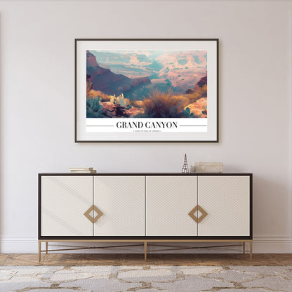 Immerse yourself in the breathtaking beauty of the Grand Canyon with this stunning wall art. The for Foyer