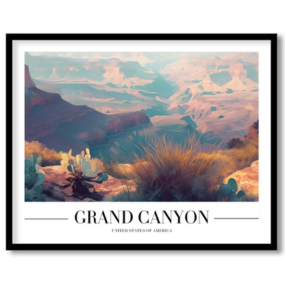 Immerse yourself in the breathtaking beauty of the Grand Canyon with this stunning wall art. The for nook