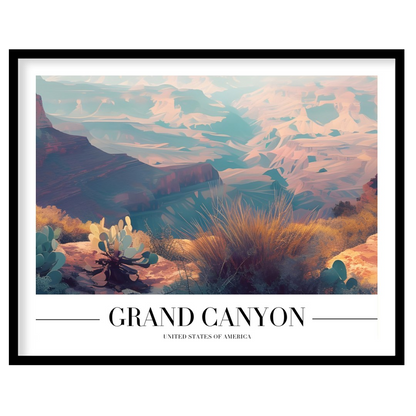 Immerse yourself in the breathtaking beauty of the Grand Canyon with this stunning wall art. The for nook