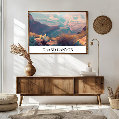 Immerse yourself in the breathtaking beauty of the Grand Canyon with this stunning wall art. The for Sitting Area