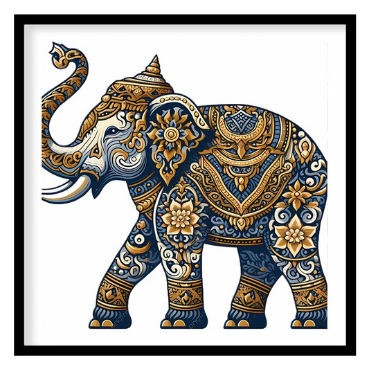 Experience the grandeur of nature with our Majestic Mandala Elephant Wall Art. Intricate patterns for sanctuary