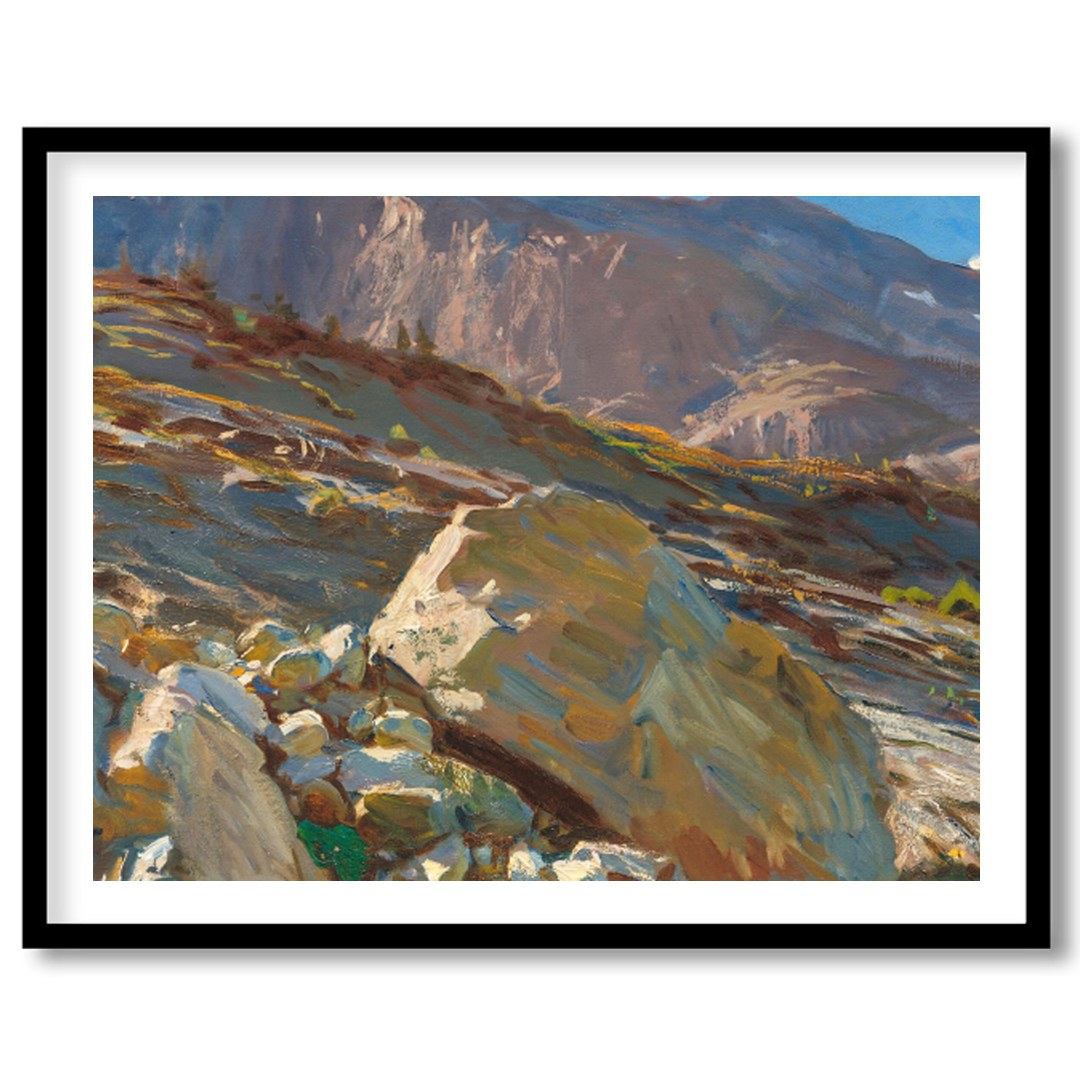 Capture the awe of nature with this stunning mountain landscape, where sunlight bathes the rugged for interior