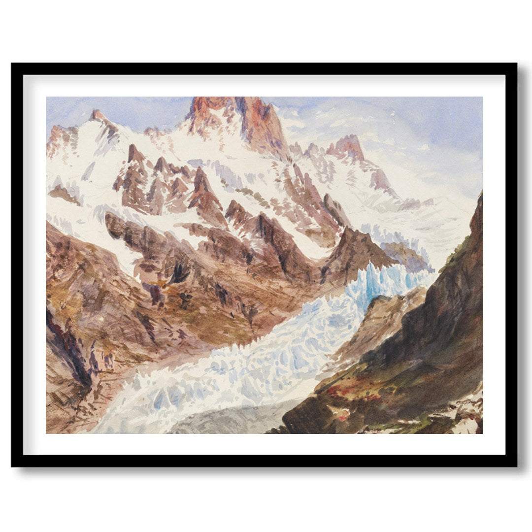 Immerse yourself in the serene beauty of this majestic mountain landscape. This artwork captures for bedroom