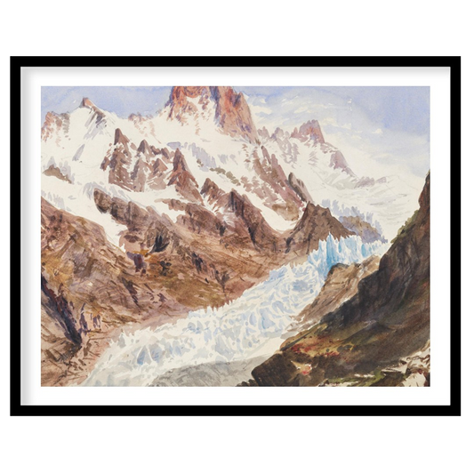 Immerse yourself in the serene beauty of this majestic mountain landscape. This artwork captures for bedroom