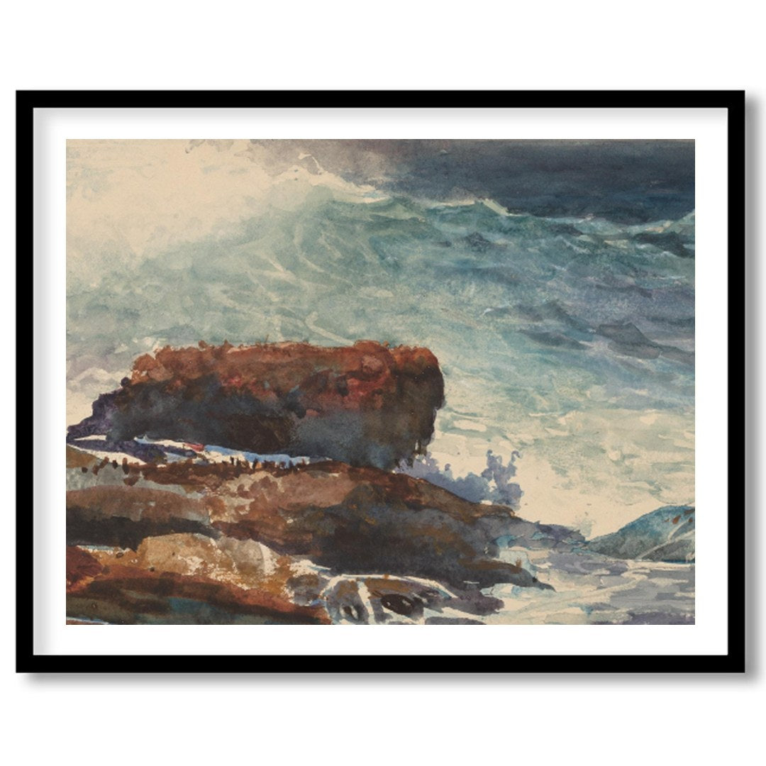 Capture the awe-inspiring force of nature with this breathtaking seascape. Waves crash against for interior