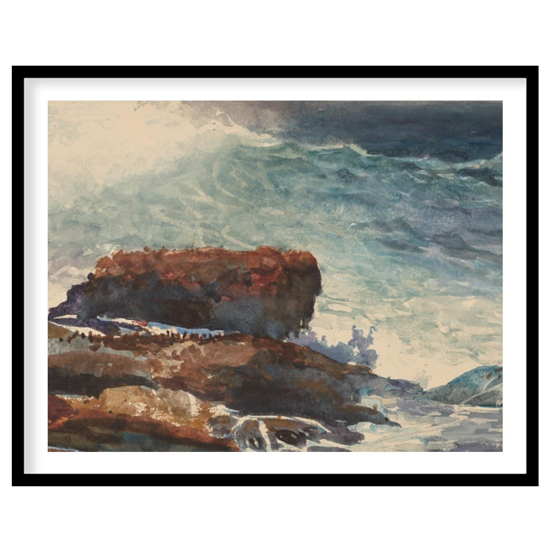 Capture the awe-inspiring force of nature with this breathtaking seascape. Waves crash against for interior