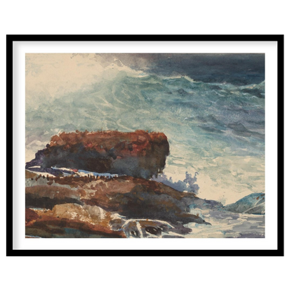 Capture the awe-inspiring force of nature with this breathtaking seascape. Waves crash against for interior