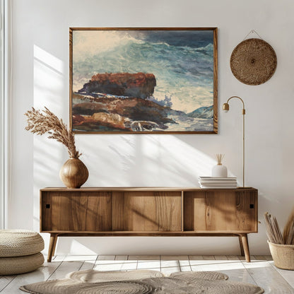 Capture the awe-inspiring force of nature with this breathtaking seascape. Waves crash against for Sitting Area