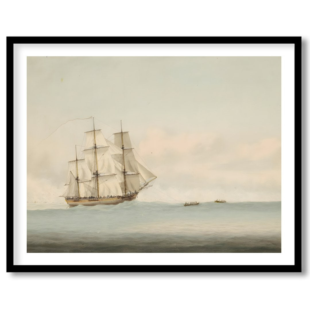Capture the essence of timeless exploration with this beautiful depiction of a grand ship sailing for bedroom