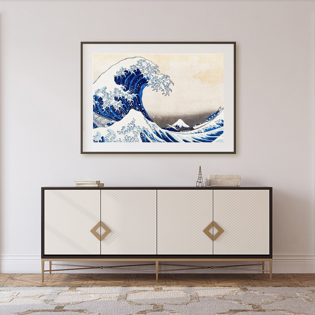 Dive into the power of nature with this breathtaking seascape artwork. The vibrant blues and for Foyer