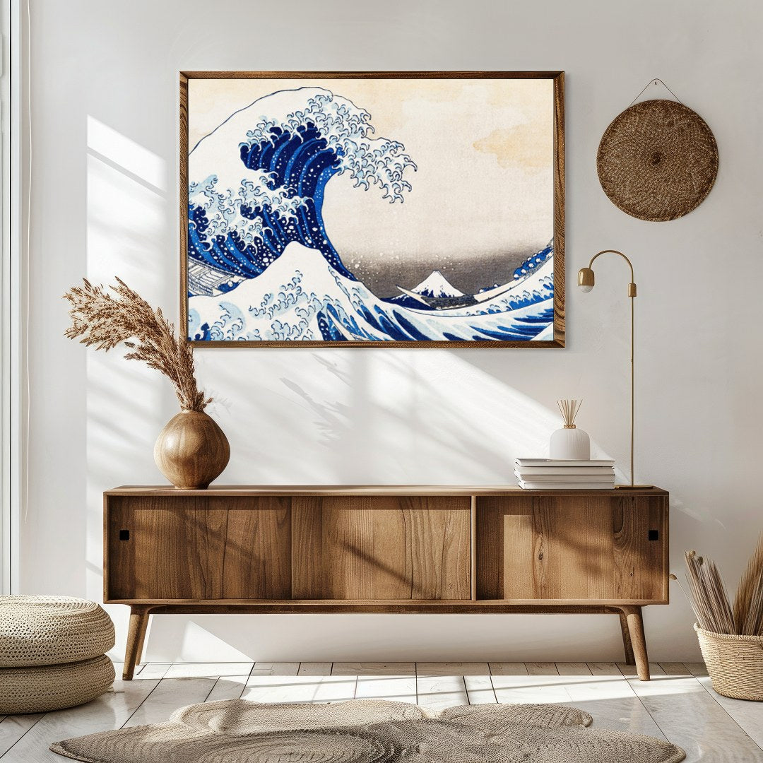 Dive into the power of nature with this breathtaking seascape artwork. The vibrant blues and for Sitting Area