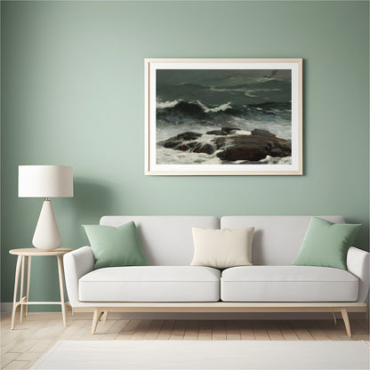 Immerse yourself in the power and beauty of the sea with this captivating artwork. The dynamic for Hall
