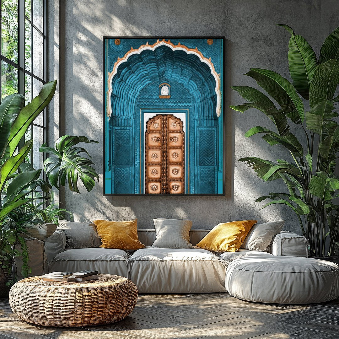 Immerse yourself in the captivating allure of a bygone era with this exquisite piece of wall art, for Balcony
