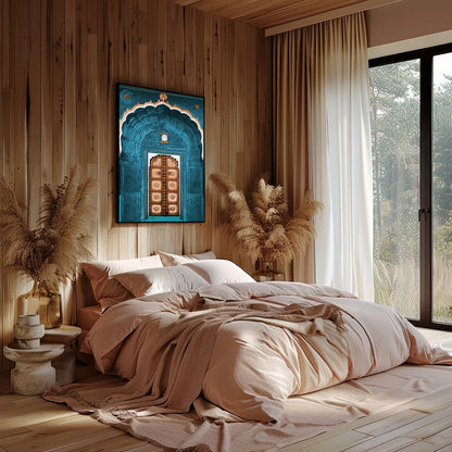 Immerse yourself in the captivating allure of a bygone era with this exquisite piece of wall art, for Bedroom