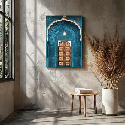 Immerse yourself in the captivating allure of a bygone era with this exquisite piece of wall art, for Entrance