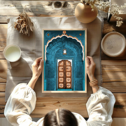 Immerse yourself in the captivating allure of a bygone era with this exquisite piece of wall art, for Kitchen