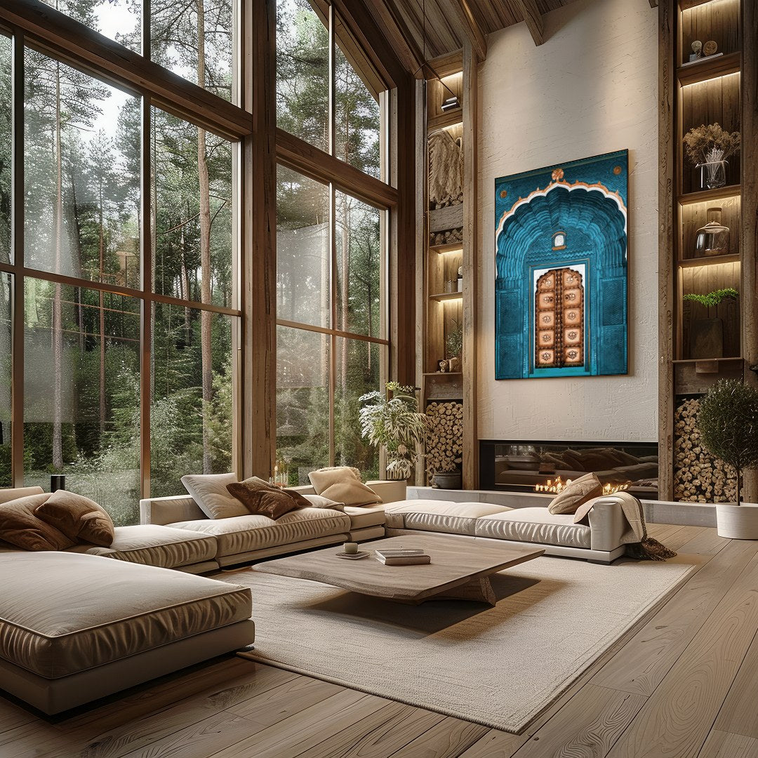 Immerse yourself in the captivating allure of a bygone era with this exquisite piece of wall art, for Living Room