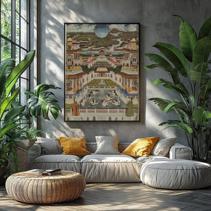 Immerse yourself in the grandeur of a regal world with this stunning artwork. Featuring intricate for Balcony