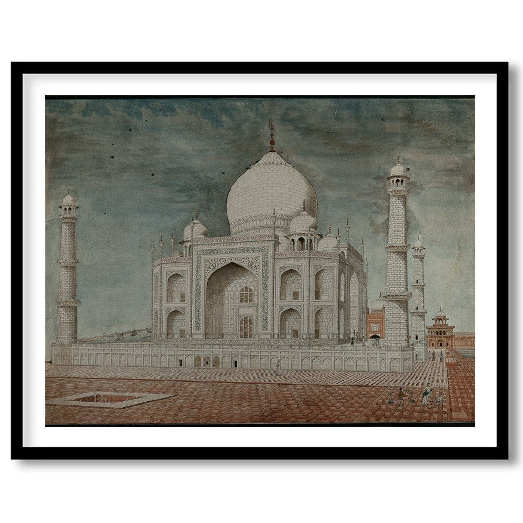 Capture the timeless beauty of the Taj Mahal with this exquisite artwork. The detailed rendering for house