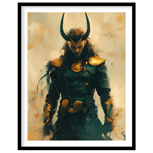 Unveil the enigma of this majestic warrior, cloaked in an ethereal blend of earthy tones and gold. for interior