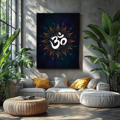 Immerse yourself in tranquility with this mesmerizing mandala design featuring an elegantly styled for Balcony