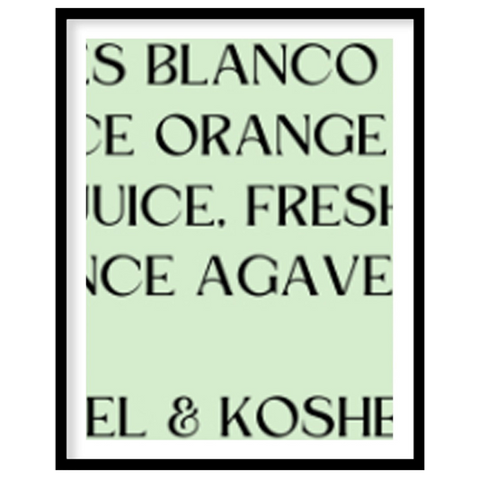 This stylish and visually appealing poster features a classic Margarita cocktail, presented with a … for lovely house