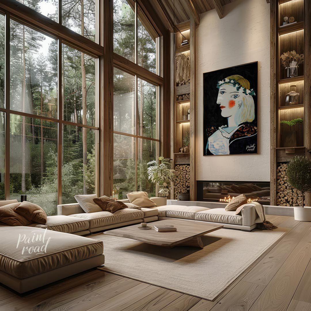 Marie - Thérèse with Garland Painting available online at Paintroad showing 1937 Abstract and Bedroom