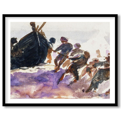 Immerse yourself in the lively dynamics of seafaring life with this evocative artwork capturing for room