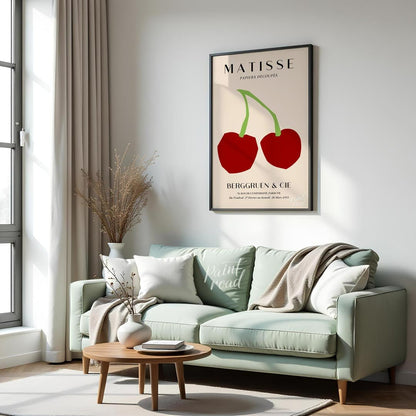 Matisse Cherries Painting available online at Paintroad showing art lover art print and artistic