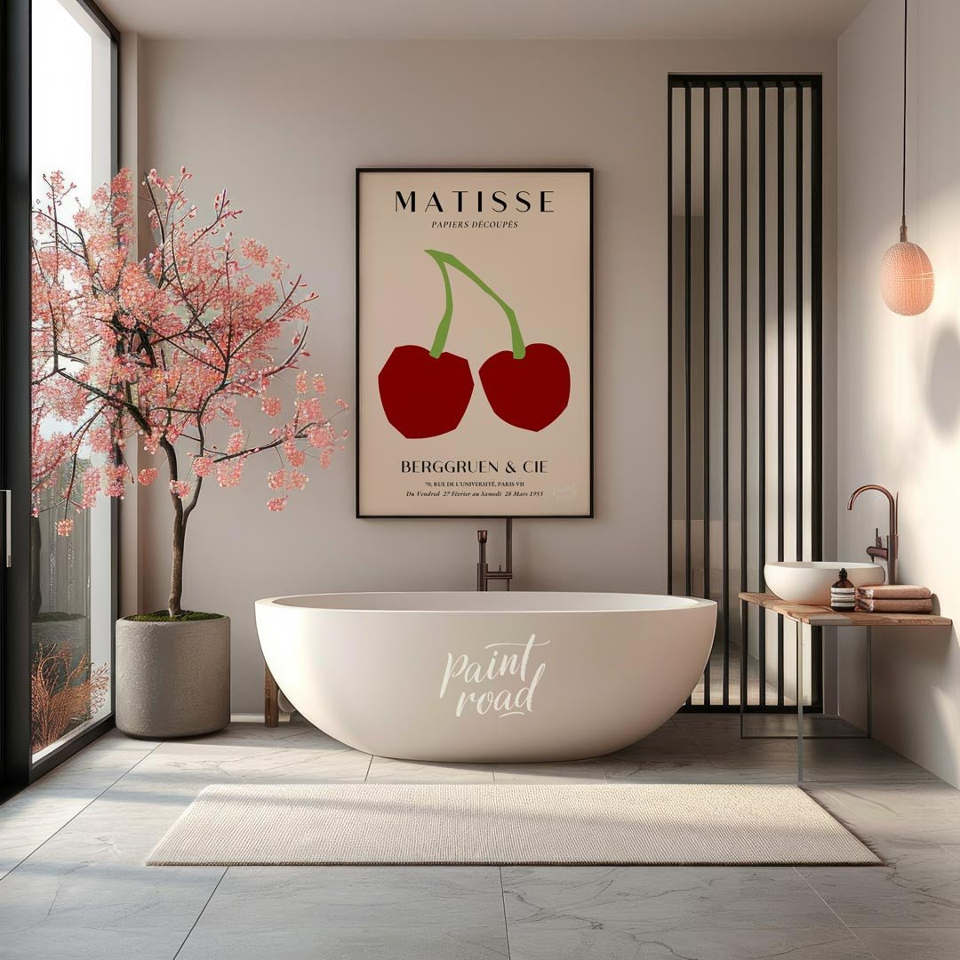 Matisse Cherries Painting available online at Paintroad showing art lover art print and artistic