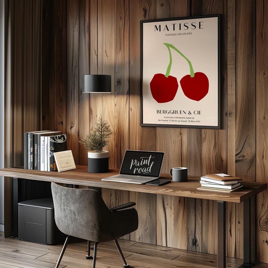 Matisse Cherries Painting available online at Paintroad showing art lover art print and artistic