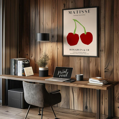 Matisse Cherries Painting available online at Paintroad showing art lover art print and artistic