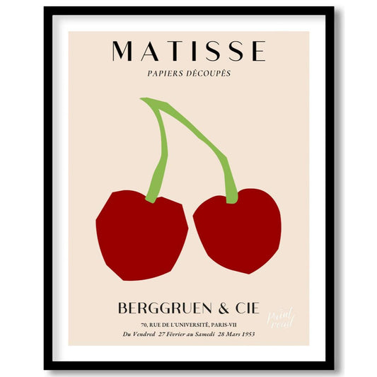 Matisse Cherries Painting available online at Paintroad showing art lover art print and artistic