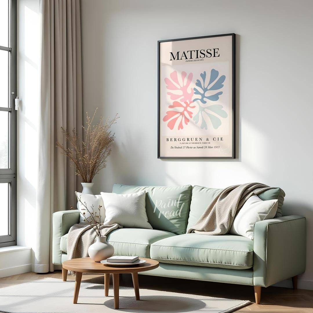 This captivating art print, closely resembling the previous Matisse-inspired piece, elegantly showc… for living room
