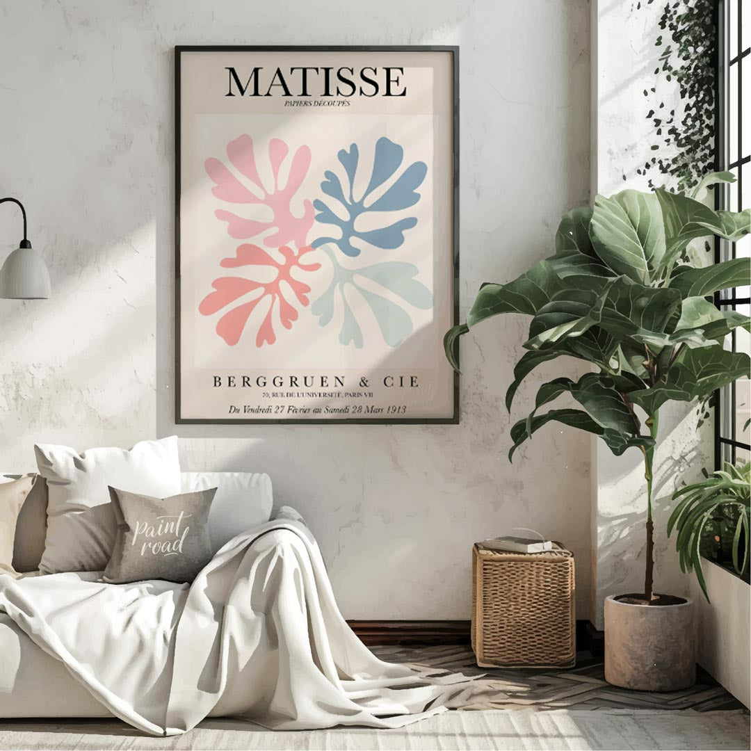 This captivating art print, closely resembling the previous Matisse-inspired piece, elegantly showc… for living room