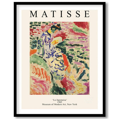 This poster features Henri Matisse’s “La Japonaise” from 1905, an early work that showcases his aud… for sweet home