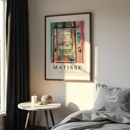 “Matisse Open Window” is a poster featuring Henri Matisse’s seminal 1905 painting, a defining work … for bedroom