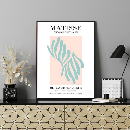 This elegant art print is inspired by Henri Matisse’s “Papiers Découpés” (cut-outs) series. It feat… for office