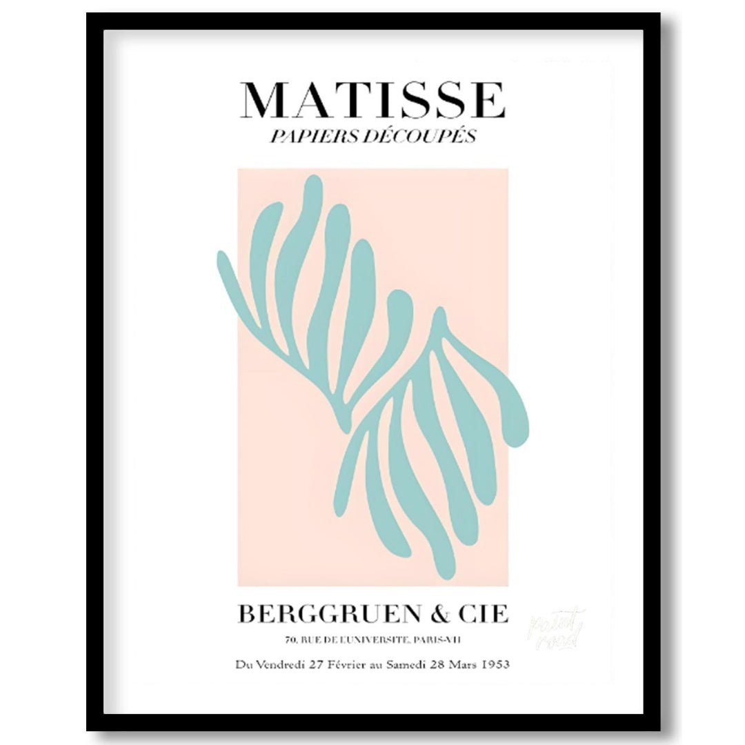 This elegant art print is inspired by Henri Matisse’s “Papiers Découpés” (cut-outs) series. It feat… for room