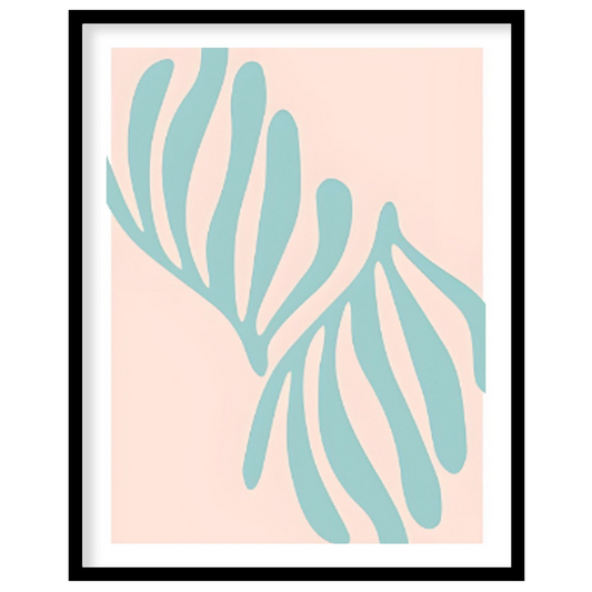This elegant art print is inspired by Henri Matisse’s “Papiers Découpés” (cut-outs) series. It feat… for room