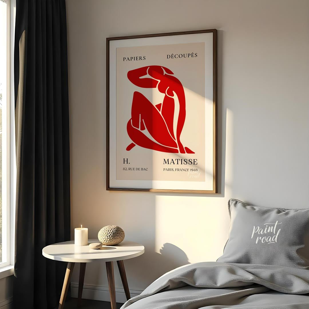 Matisse Red Nude Painting available online at Paintroad showing art history art lover and art print