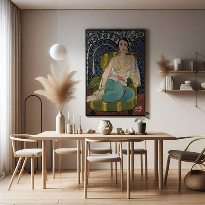 Matisse: Seated Odalisque Painting available online at Paintroad showing alluring art collector and art gallery