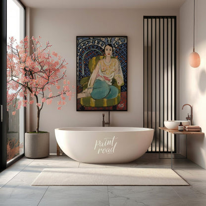 Matisse: Seated Odalisque Painting available online at Paintroad showing alluring art collector and art gallery