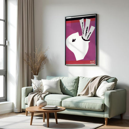 This captivating art print is from Henri Matisse’s renowned “Jazz” series, specifically depicting “… for living room